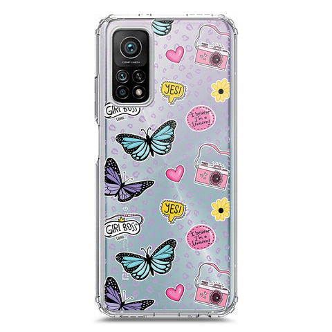 Xiaomi Mi 10T Cover - O'Nation Butterfly Dreams Series 1 - Clear Phone Case - Soft Silicon Borders