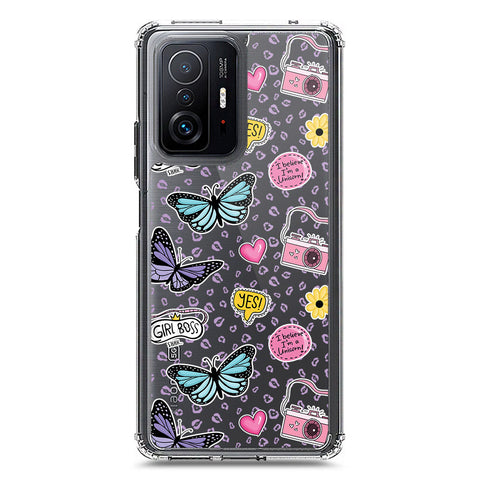 Xiaomi Mi 11T Cover - O'Nation Butterfly Dreams Series 1 - Clear Phone Case - Soft Silicon Borders