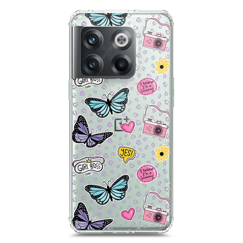 OnePlus Ace Pro Cover - O'Nation Butterfly Dreams Series 1 - Clear Phone Case - Soft Silicon Borders