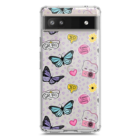 Google Pixel 6 Cover - O'Nation Butterfly Dreams Series 1 - Clear Phone Case - Soft Silicon Borders