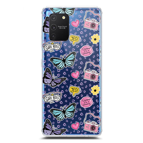 Samsung Galaxy A91 Cover - O'Nation Butterfly Dreams Series 1 - Clear Phone Case - Soft Silicon Borders