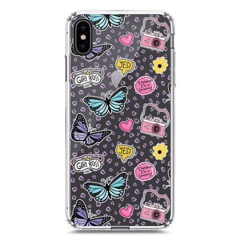 iPhone XS / X Cover - O'Nation Butterfly Dreams Series 1 - Clear Phone Case - Soft Silicon Borders