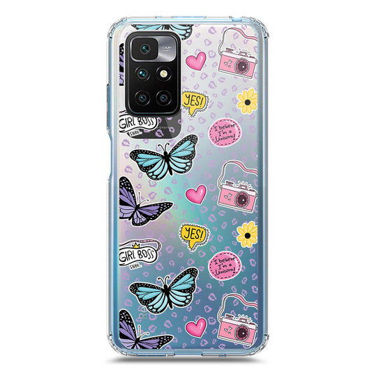 Xiaomi Redmi 10 Prime Cover - O'Nation Butterfly Dreams Series 1 - Clear Phone Case - Soft Silicon Borders