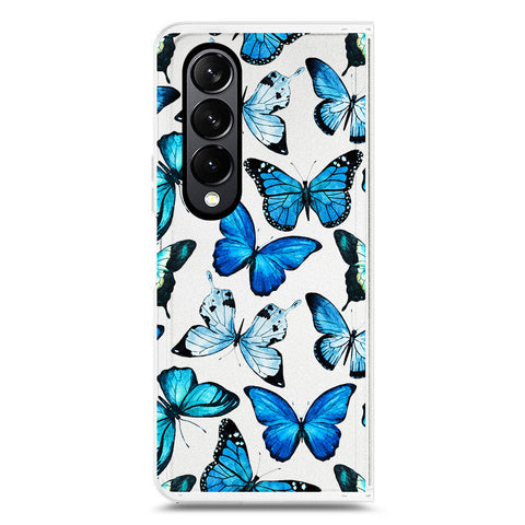 Samsung Galaxy Z Fold 4 5G Cover - O'Nation Butterfly Dreams Series 1 - Clear Phone Case - Soft Silicon Borders