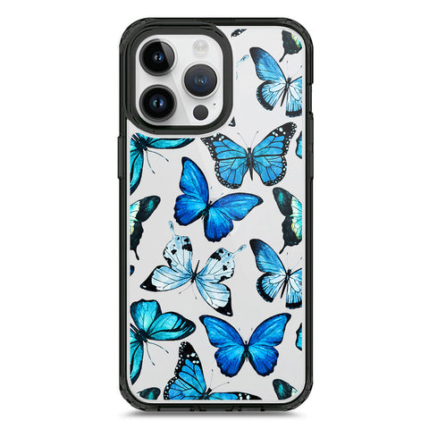 iPhone 15 Pro Max - Black - Cover - O'Nation Butterfly Dreams Series 1 - Clear Phone Case - Soft Silicon Borders