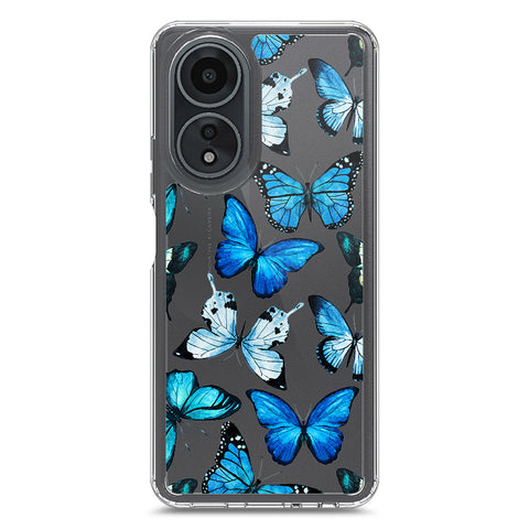 Oppo A58 4G Cover - O'Nation Butterfly Dreams Series 1 - Clear Phone Case - Soft Silicon Borders