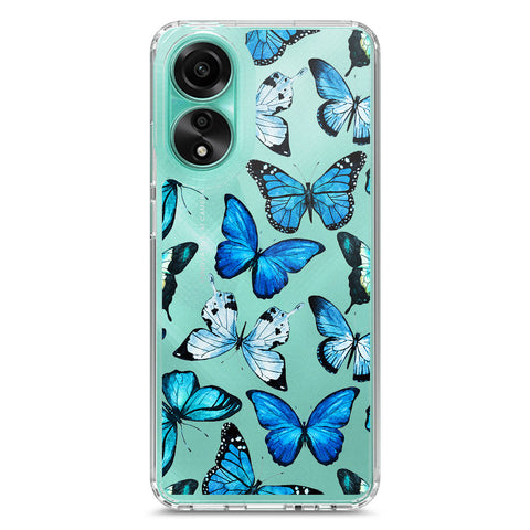 Oppo A78 4G Cover - O'Nation Butterfly Dreams Series 1 - Clear Phone Case - Soft Silicon Borders