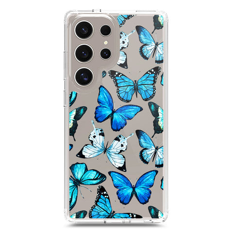 Samsung Galaxy S24 Ultra Cover - O'Nation Butterfly Dreams Series 1 - Clear Phone Case - Soft Silicon Borders