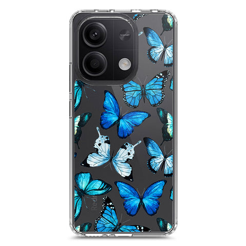 Xiaomi Redmi Note 13 Cover - O'Nation Butterfly Dreams Series 1 - Clear Phone Case - Soft Silicon Borders