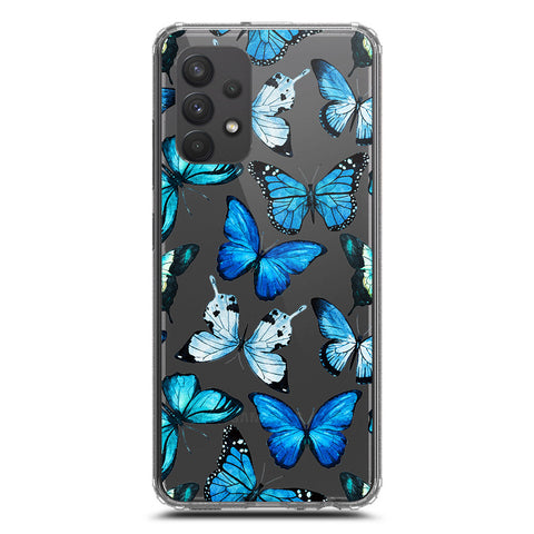 Samsung Galaxy A32 Cover - O'Nation Butterfly Dreams Series 1 - Clear Phone Case - Soft Silicon Borders