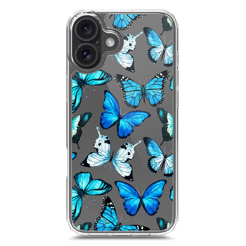 iPhone 16 Plus Cover - O'Nation Butterfly Dreams Series 1 - Clear Phone Case - Soft Silicon Borders