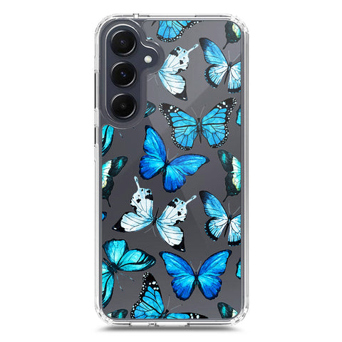 Samsung Galaxy A35 Cover - O'Nation Butterfly Dreams Series 1 - Clear Phone Case - Soft Silicon Borders