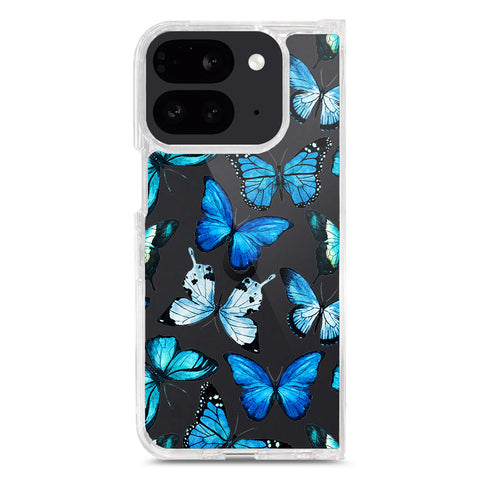 Google Pixel 9 Pro Fold Cover - O'Nation Butterfly Dreams Series 1 - Clear Phone Case - Soft Silicon Borders