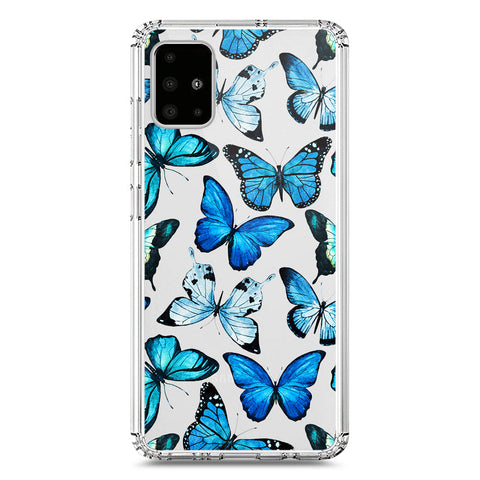 Samsung Galaxy A71 Cover - O'Nation Butterfly Dreams Series 1 - Clear Phone Case - Soft Silicon Borders