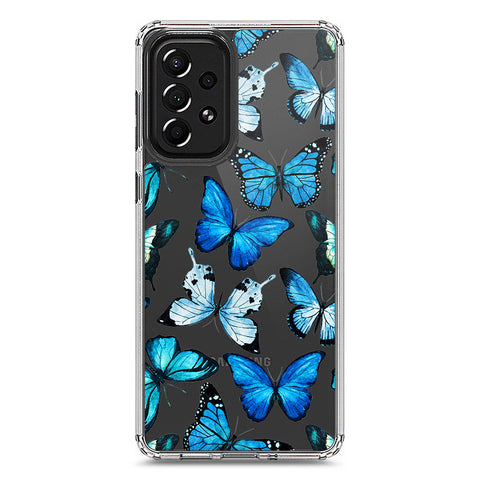 Samsung Galaxy A73 5G Cover - O'Nation Butterfly Dreams Series 1 - Clear Phone Case - Soft Silicon Borders