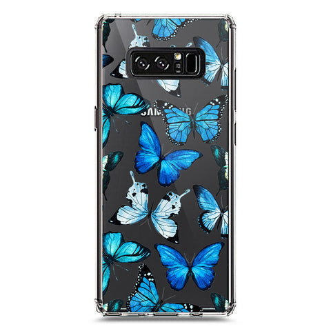 Samsung Galaxy Note 8 Cover - O'Nation Butterfly Dreams Series 1 - Clear Phone Case - Soft Silicon Borders