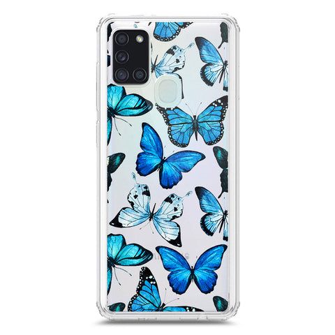 Samsung Galaxy A21s Cover - O'Nation Butterfly Dreams Series 1 - Clear Phone Case - Soft Silicon Borders