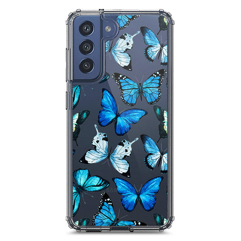 Samsung Galaxy S21 FE 5G Cover - O'Nation Butterfly Dreams Series 1 - Clear Phone Case - Soft Silicon Borders
