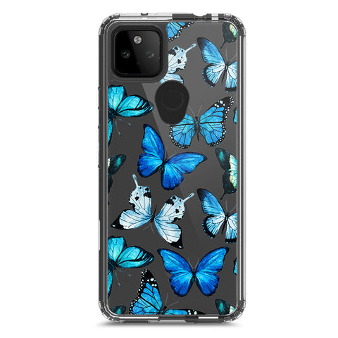 Google Pixel 5a 5G Cover - O'Nation Butterfly Dreams Series 1 - Clear Phone Case - Soft Silicon Borders