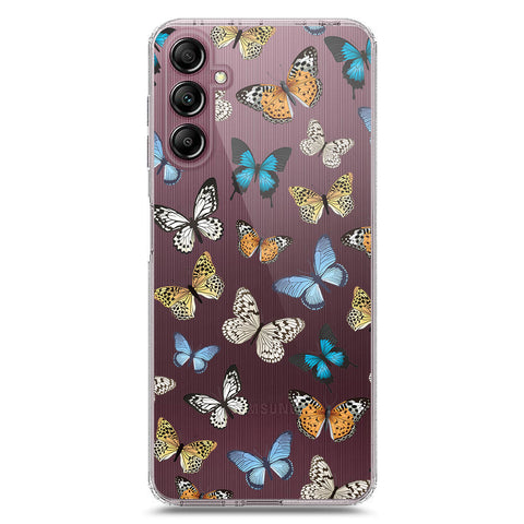 Samsung Galaxy A14 5G Cover - O'Nation Butterfly Dreams Series 1 - Clear Phone Case - Soft Silicon Borders