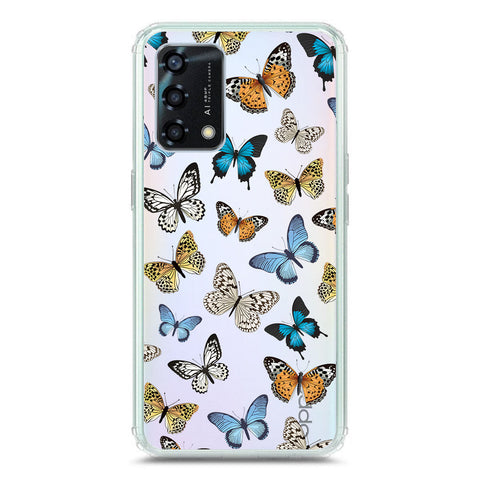 Oppo F19 Cover - O'Nation Butterfly Dreams Series 1 - Clear Phone Case - Soft Silicon Borders
