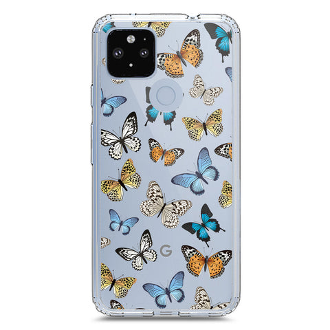 Google Pixel 4a 5G Cover - O'Nation Butterfly Dreams Series 1 - Clear Phone Case - Soft Silicon Borders