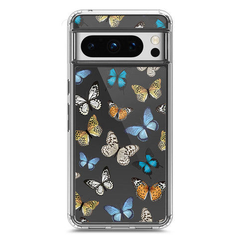 Google Pixel 8 Pro Cover - O'Nation Butterfly Dreams Series 1 - Clear Phone Case - Soft Silicon Borders