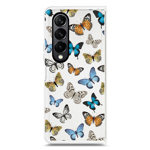 Samsung Galaxy Z Fold 4 5G Cover - O'Nation Butterfly Dreams Series 1 - Clear Phone Case - Soft Silicon Borders