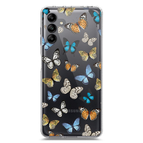Samsung Galaxy A04s Cover - O'Nation Butterfly Dreams Series 1 - Clear Phone Case - Soft Silicon Borders