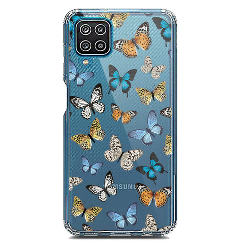 Samsung Galaxy A12 Cover - O'Nation Butterfly Dreams Series 1 - Clear Phone Case - Soft Silicon Borders