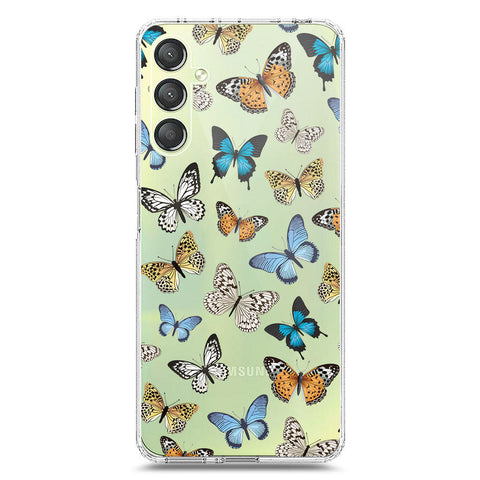 Samsung Galaxy A24 4G Cover - O'Nation Butterfly Dreams Series 1 - Clear Phone Case - Soft Silicon Borders