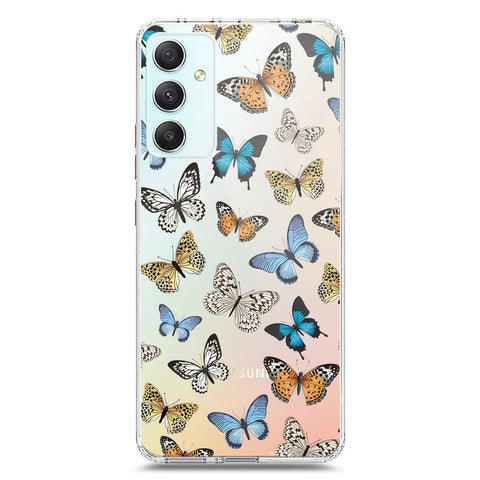 Samsung Galaxy A34 5G Cover - O'Nation Butterfly Dreams Series 1 - Clear Phone Case - Soft Silicon Borders