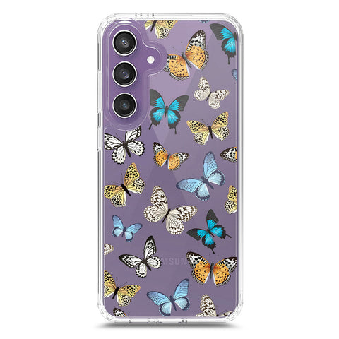 Samsung Galaxy S25 Plus Cover - O'Nation Butterfly Dreams Series 1 - Clear Phone Case - Soft Silicon Borders