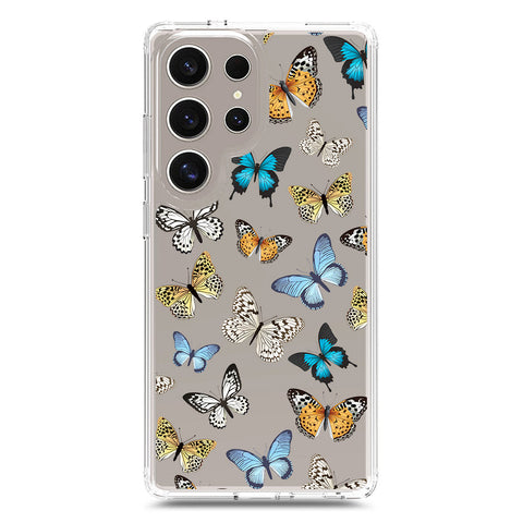 Samsung Galaxy S25 Ultra Cover - O'Nation Butterfly Dreams Series 1 - Clear Phone Case - Soft Silicon Borders