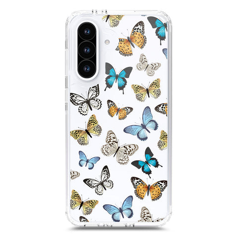 Samsung Galaxy A56 Cover - O'Nation Butterfly Dreams Series 1 - Clear Phone Case - Soft Silicon Borders