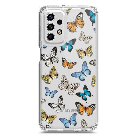 Samsung Galaxy A23 Cover - O'Nation Butterfly Dreams Series 1 - Clear Phone Case - Soft Silicon Borders