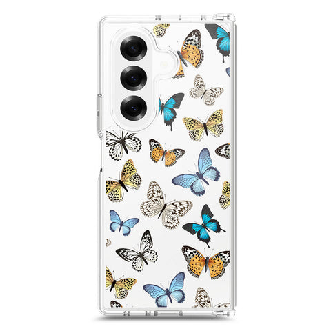 Samsung Galaxy Z Fold 7 Cover - O'Nation Butterfly Dreams Series 1 - Clear Phone Case - Soft Silicon Borders