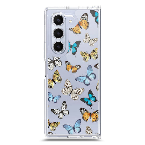 Samsung Galaxy Z Fold 6 Cover - O'Nation Butterfly Dreams Series 1 - Clear Phone Case - Soft Silicon Borders