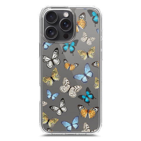 iPhone 16 Pro Max Cover - O'Nation Butterfly Dreams Series 1 - Clear Phone Case - Soft Silicon Borders
