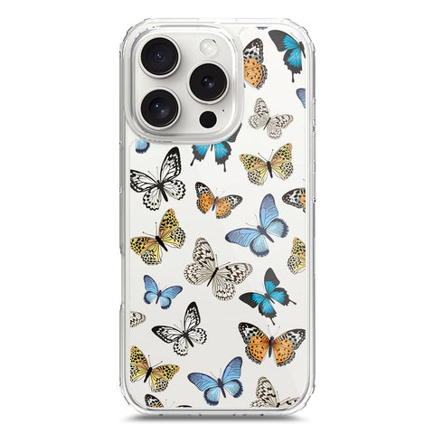 iPhone 16 Pro Cover - O'Nation Butterfly Dreams Series 1 - Clear Phone Case - Soft Silicon Borders