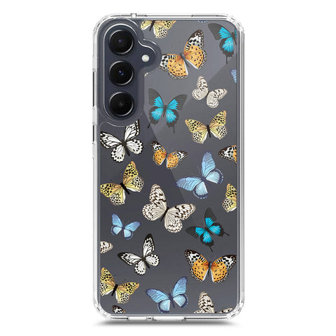 Samsung Galaxy A35 Cover - O'Nation Butterfly Dreams Series 1 - Clear Phone Case - Soft Silicon Borders