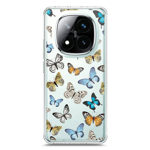 Xiaomi Redmi Note 14 Pro Plus 5G Cover - O'Nation Butterfly Dreams Series 1 - Clear Phone Case - Soft Silicon Borders