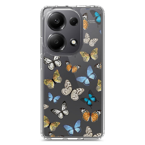 Xiaomi Redmi Note 13 Pro 4G Cover - O'Nation Butterfly Dreams Series 1 - Clear Phone Case - Soft Silicon Borders