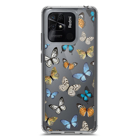 Xiaomi Redmi 10C Cover - O'Nation Butterfly Dreams Series 1 - Clear Phone Case - Soft Silicon Borders