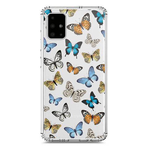 Samsung Galaxy A51 Cover - O'Nation Butterfly Dreams Series 1 - Clear Phone Case - Soft Silicon Borders