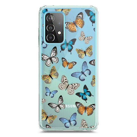 Samsung Galaxy A52s 5G Cover - O'Nation Butterfly Dreams Series 1 - Clear Phone Case - Soft Silicon Borders