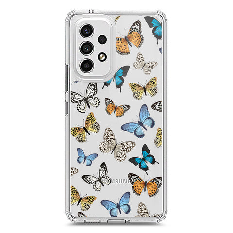 Samsung Galaxy A53 5G Cover - O'Nation Butterfly Dreams Series 1 - Clear Phone Case - Soft Silicon Borders