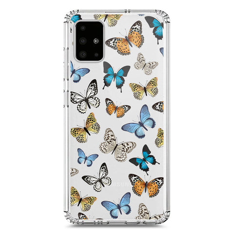 Samsung Galaxy A71 Cover - O'Nation Butterfly Dreams Series 1 - Clear Phone Case - Soft Silicon Borders