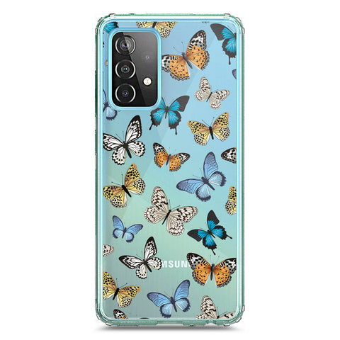 Samsung Galaxy A72 Cover - O'Nation Butterfly Dreams Series 1 - Clear Phone Case - Soft Silicon Borders