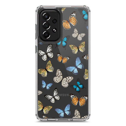 Samsung Galaxy A73 5G Cover - O'Nation Butterfly Dreams Series 1 - Clear Phone Case - Soft Silicon Borders